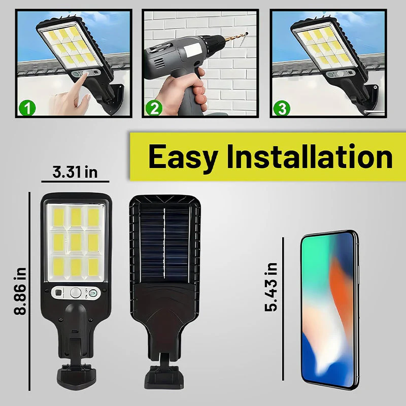 Sakerplus Solar Street Lights Outdoor Security Set - Image 7