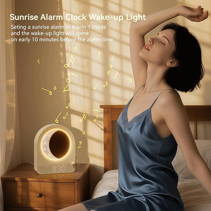 Sakerplus Sunrise Alarm Clock With White Noise - Image 6