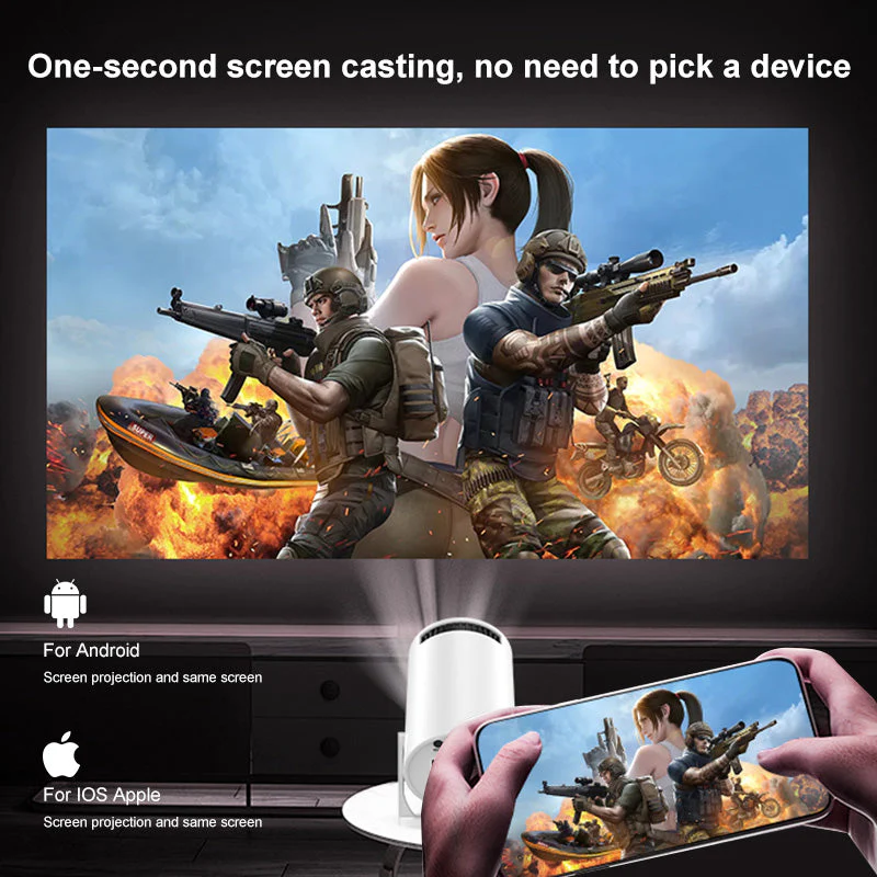 Sakerplus Wireless Bluetooth Projector - Image 6