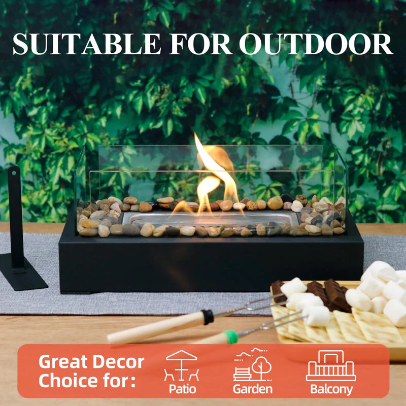 Sakerplus Tabletop Alcohol Fireplace Lamp - Image 3