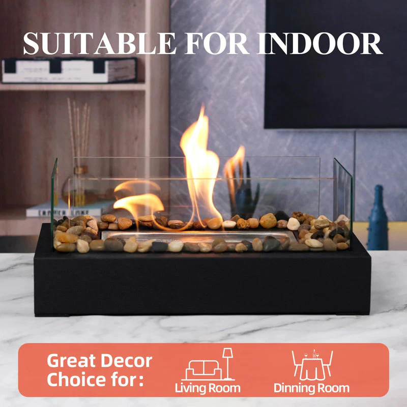 Sakerplus Tabletop Alcohol Fireplace Lamp - Image 4
