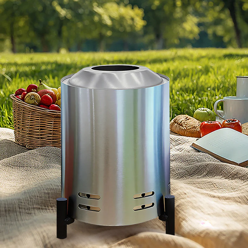 Sakerplus Tabletop Stainless Steel Fire Pit - Image 8
