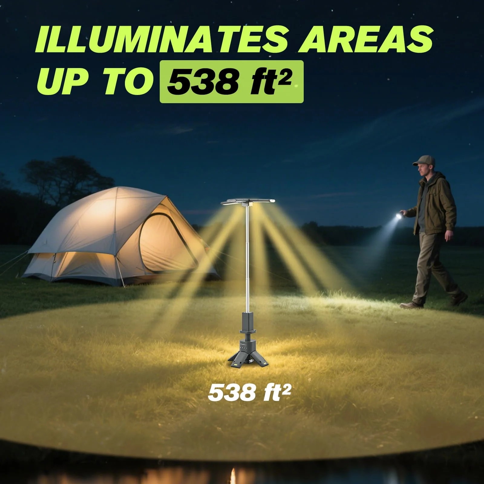 Sakerplus Telescopic Rechargeable Camping Lantern - Image 6