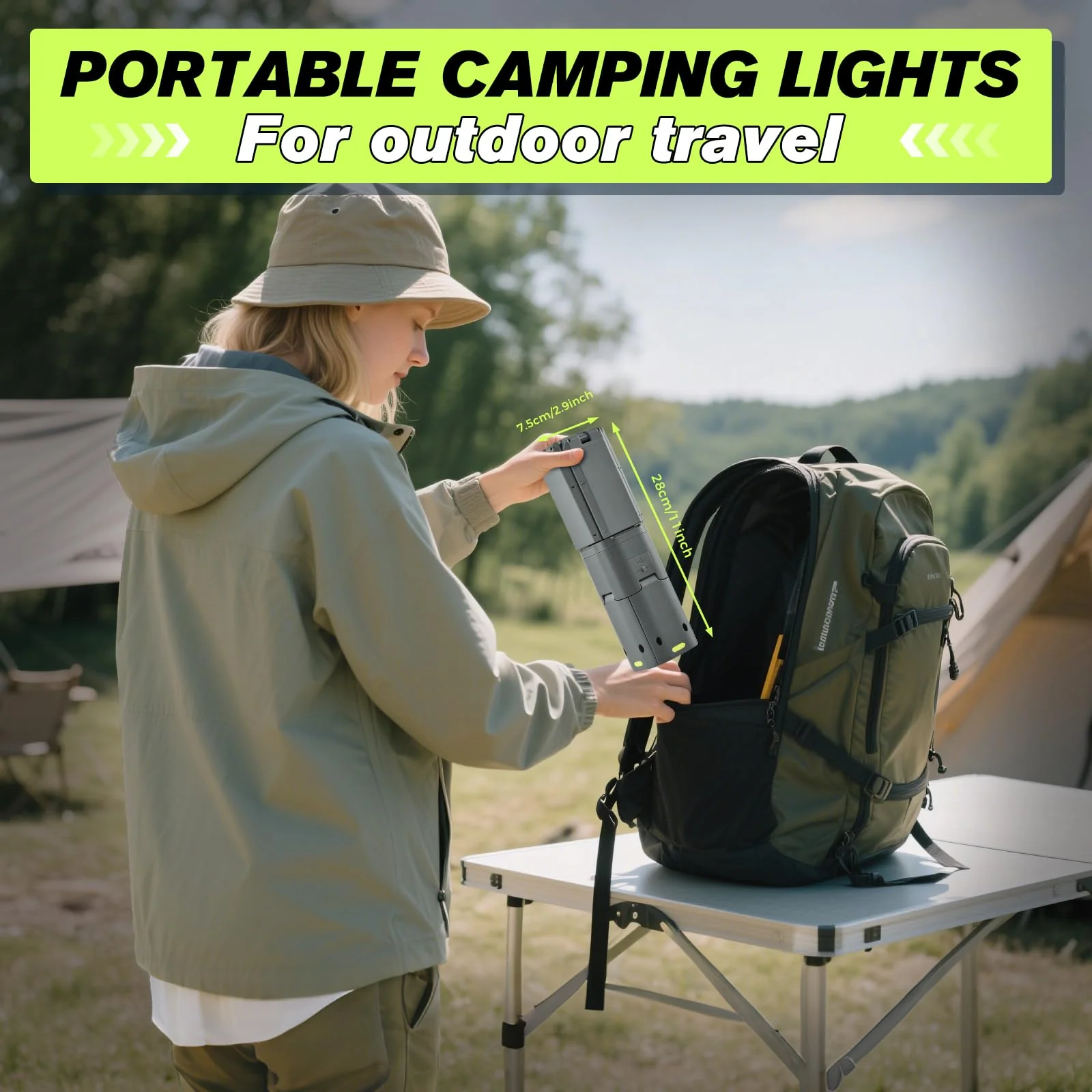 Sakerplus Telescopic Rechargeable Camping Lantern - Image 7