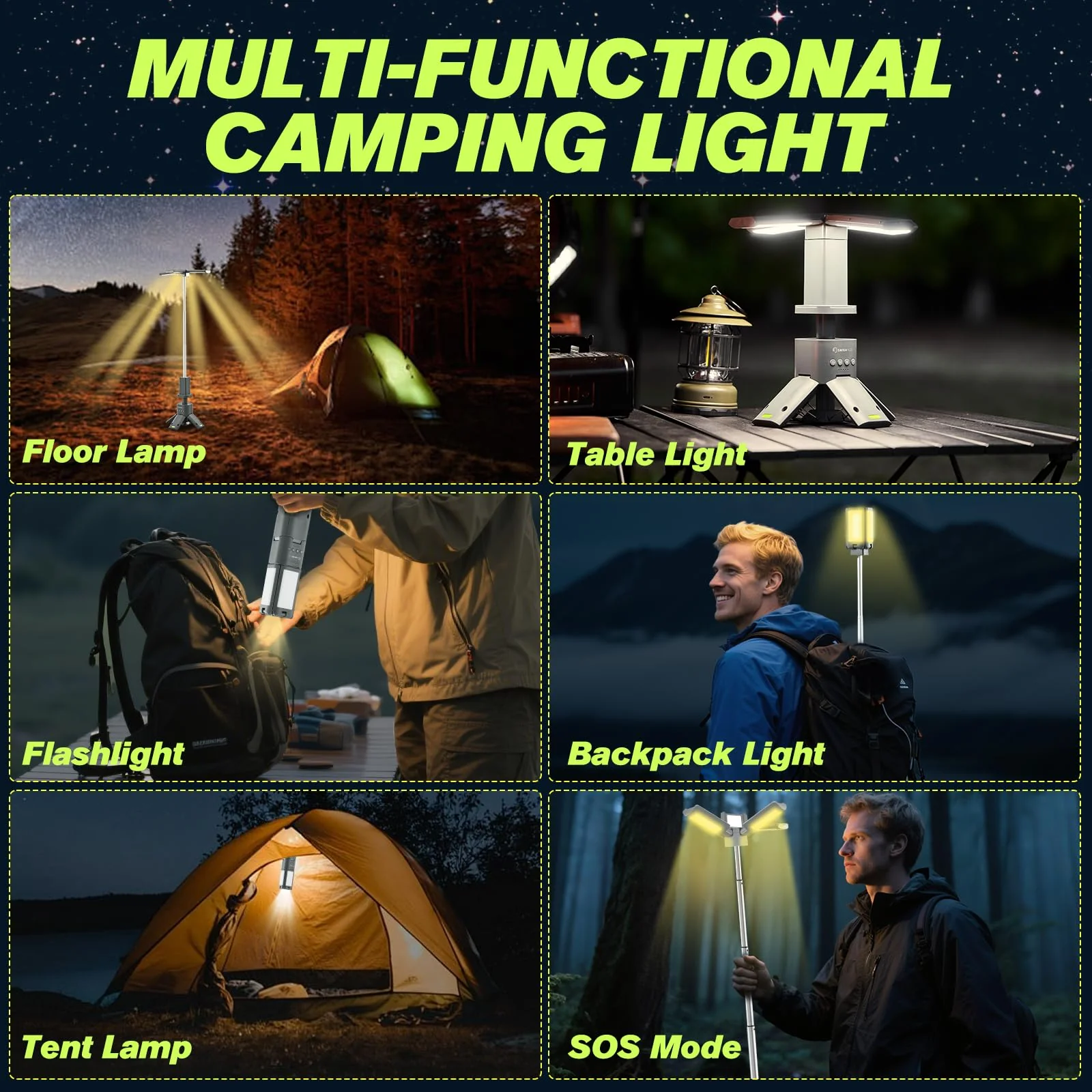 Sakerplus Telescopic Rechargeable Camping Lantern - Image 8