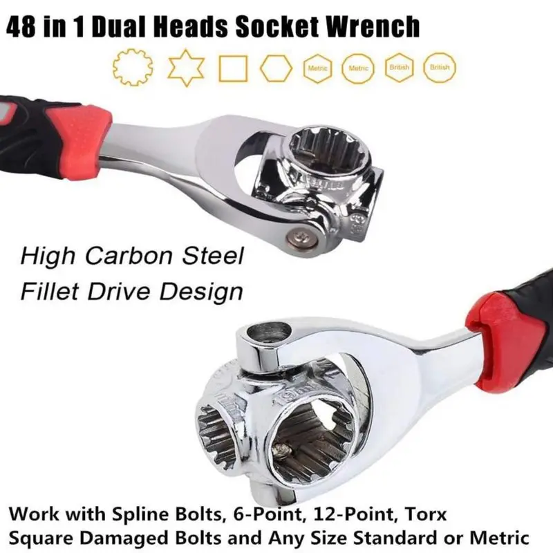 Sakerplus Universal Socket Wrench Tool Set - Image 5