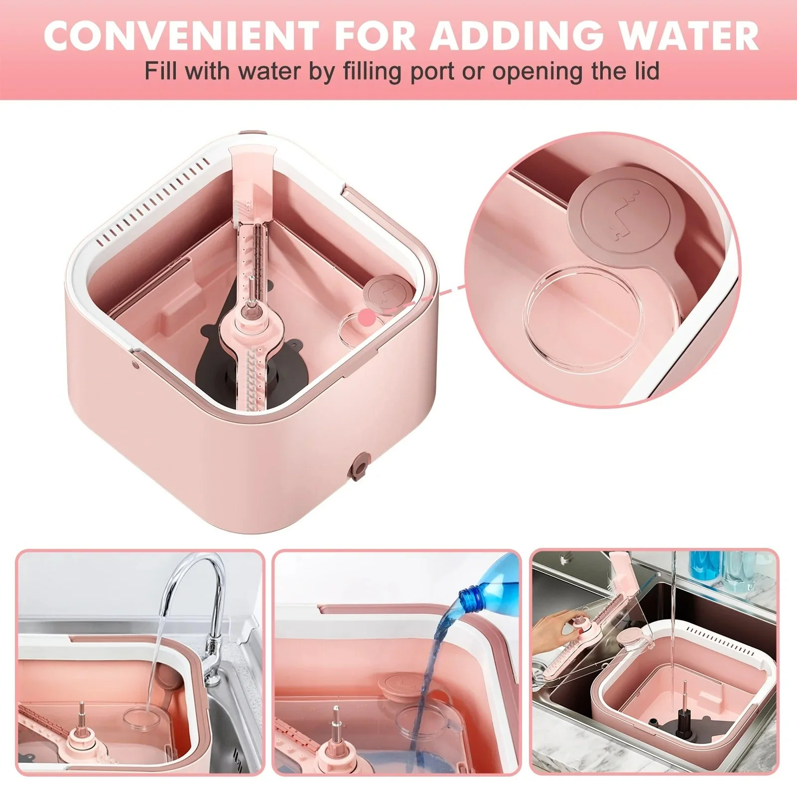 Sakerplus Upgrade Spin Mop Bucket with Detachable Inner Bucket - Image 6