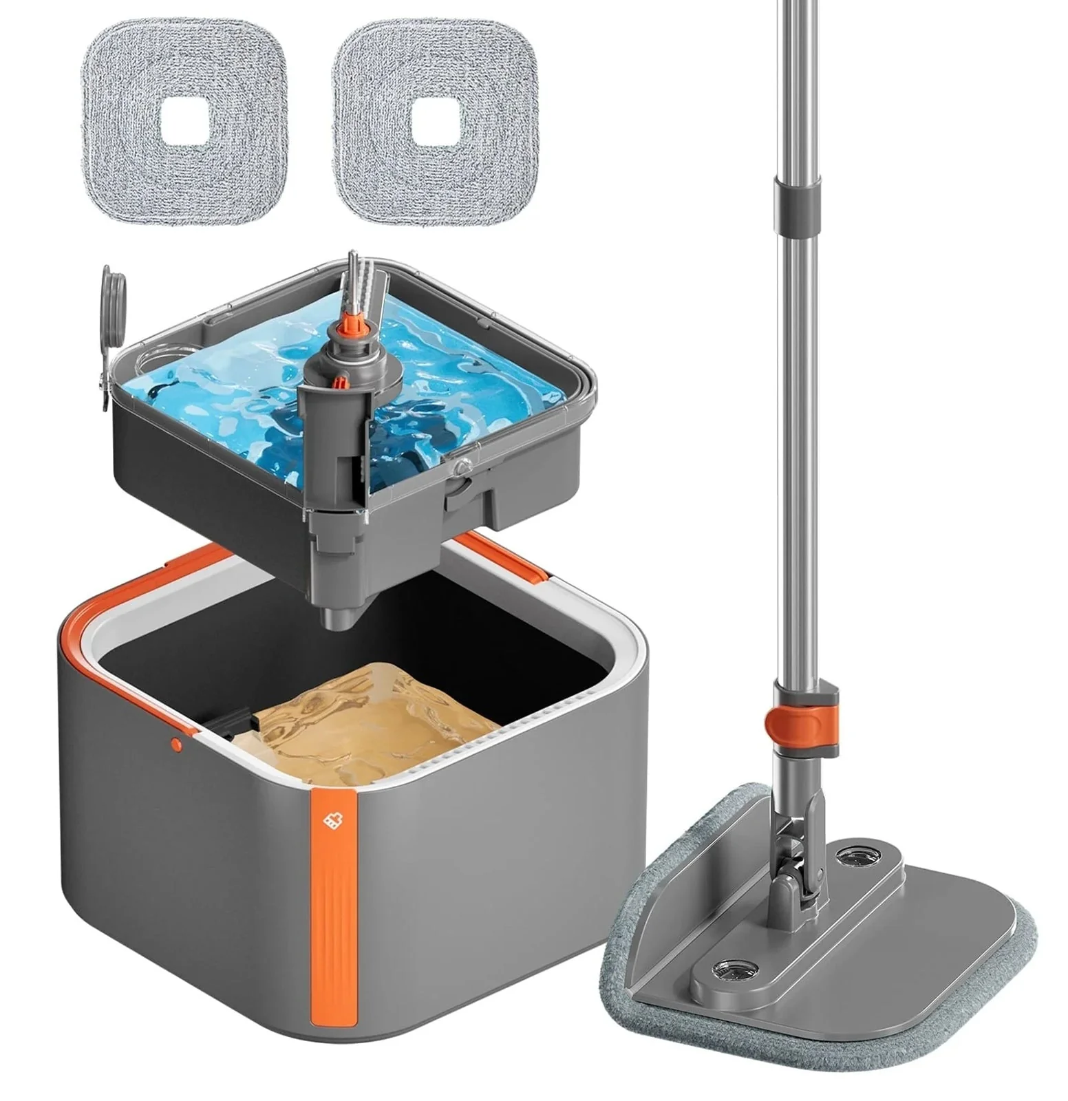 Sakerplus Upgrade Spin Mop Bucket with Detachable Inner Bucket - Image 9