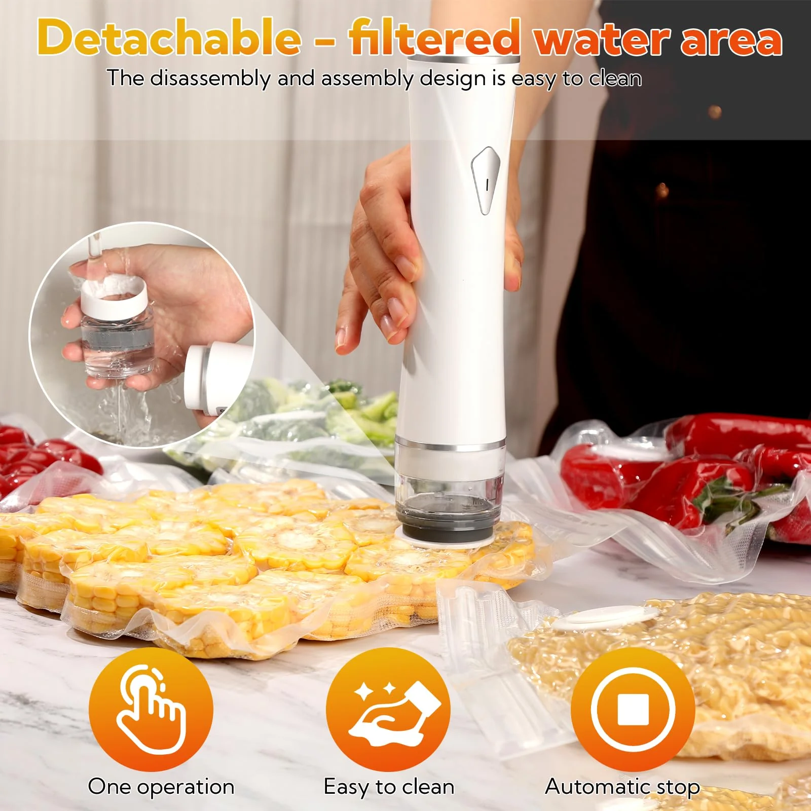 Sakerplus Vacuum Sealer with Reusable Bags - Image 14