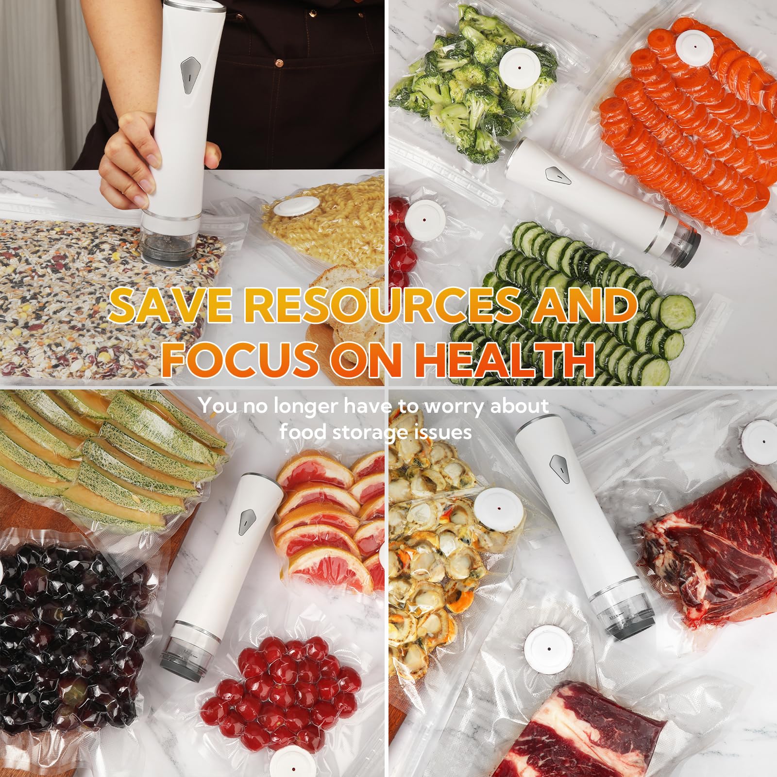 Sakerplus Vacuum Sealer with Reusable Bags - Image 16