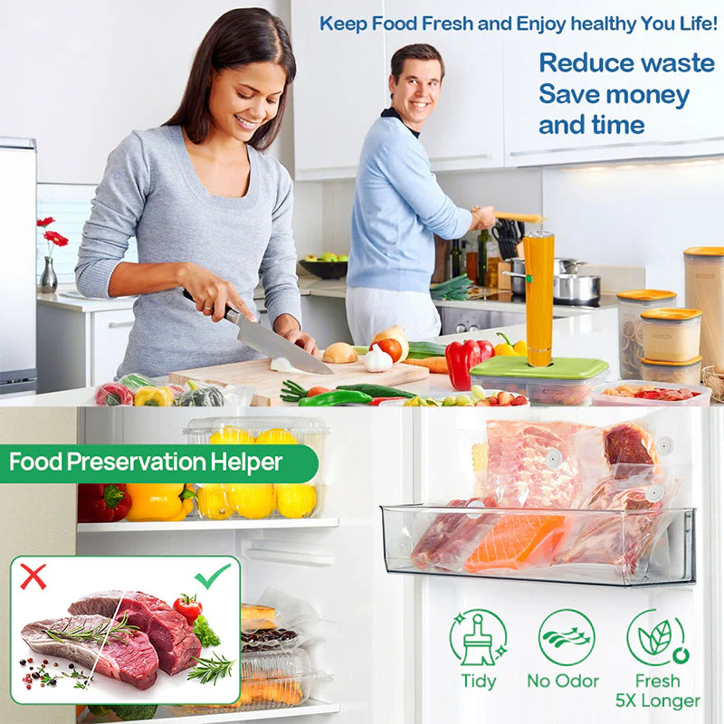 Sakerplus Vacuum Sealer with Reusable Bags - Image 3