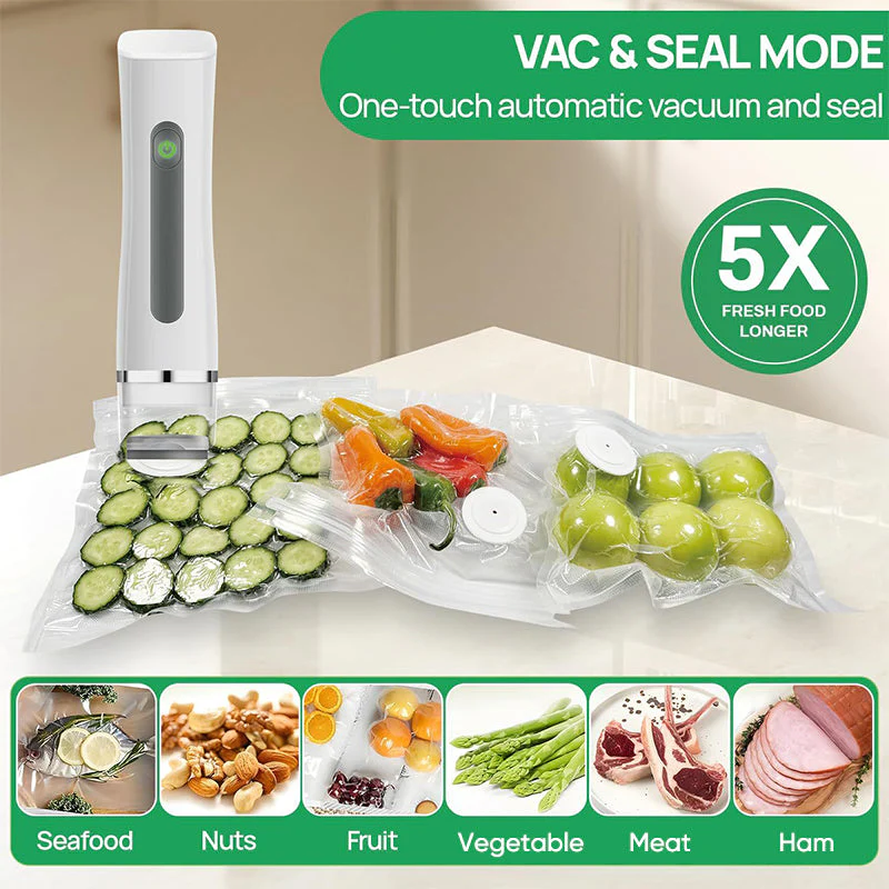 Sakerplus Vacuum Sealer with Reusable Bags - Image 5