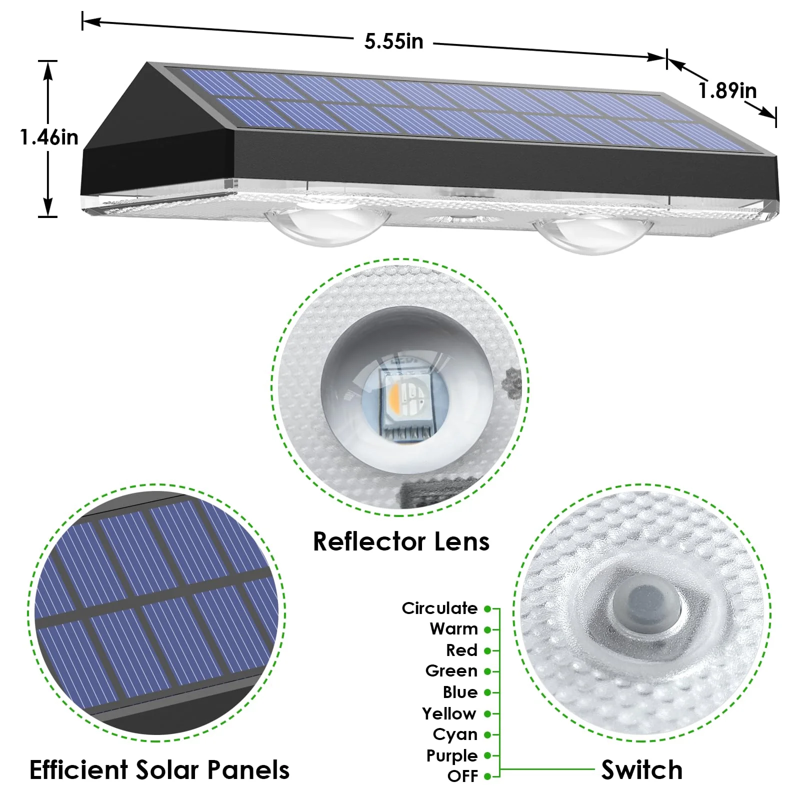 Sakerplus Wall Mount Solar Lights - Image 6
