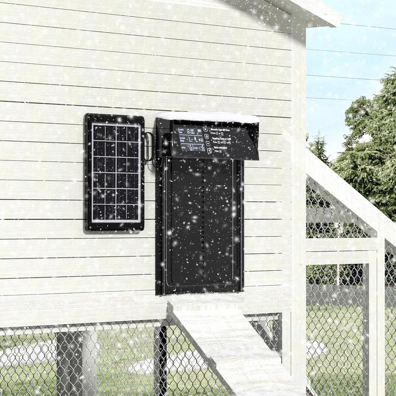 Sakerplus Waterproof Aluminum Alloy Solar Chicken House Door - Image 8