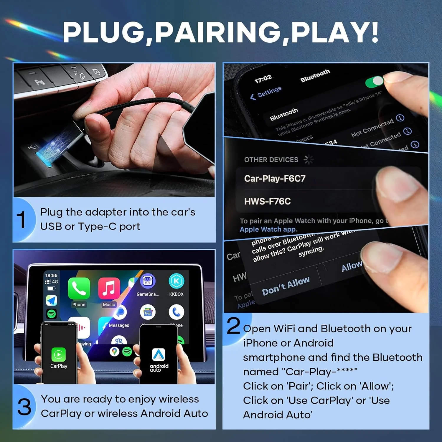 SAKER Wireless CarPlay Adapter - Image 4