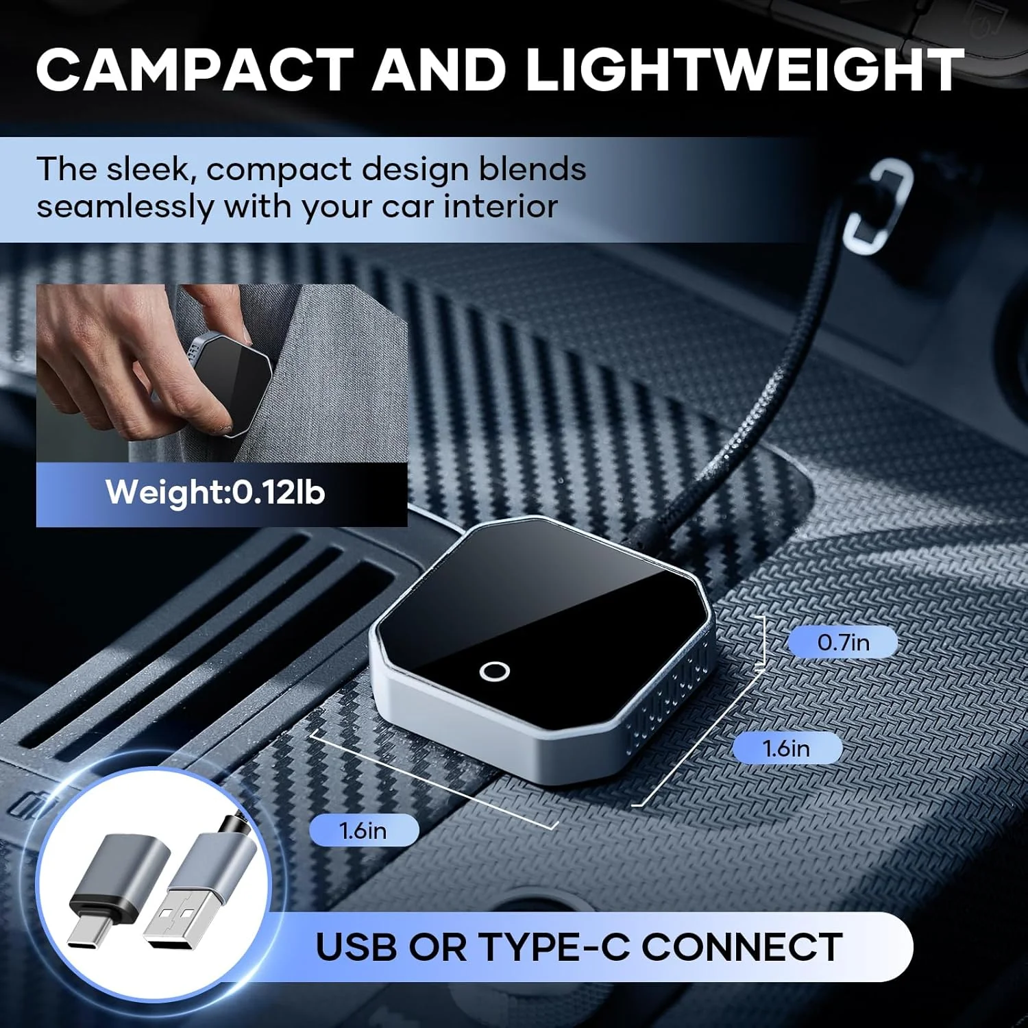 SAKER Wireless CarPlay Adapter - Image 5