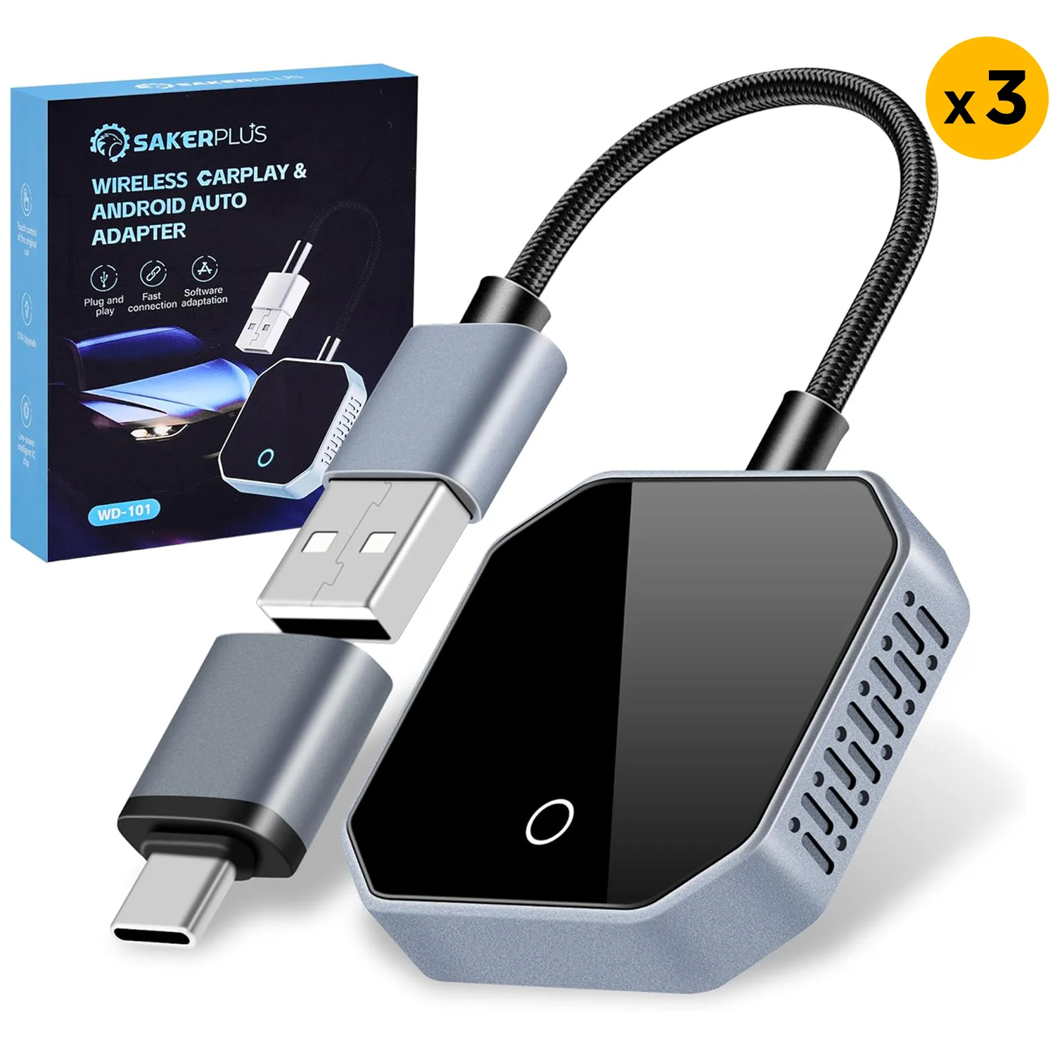 Sakerplus Wireless CarPlay Adapter - Image 7
