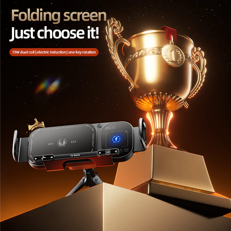 Sakerplus Wireless Charging Rotating Car Mount - Image 10