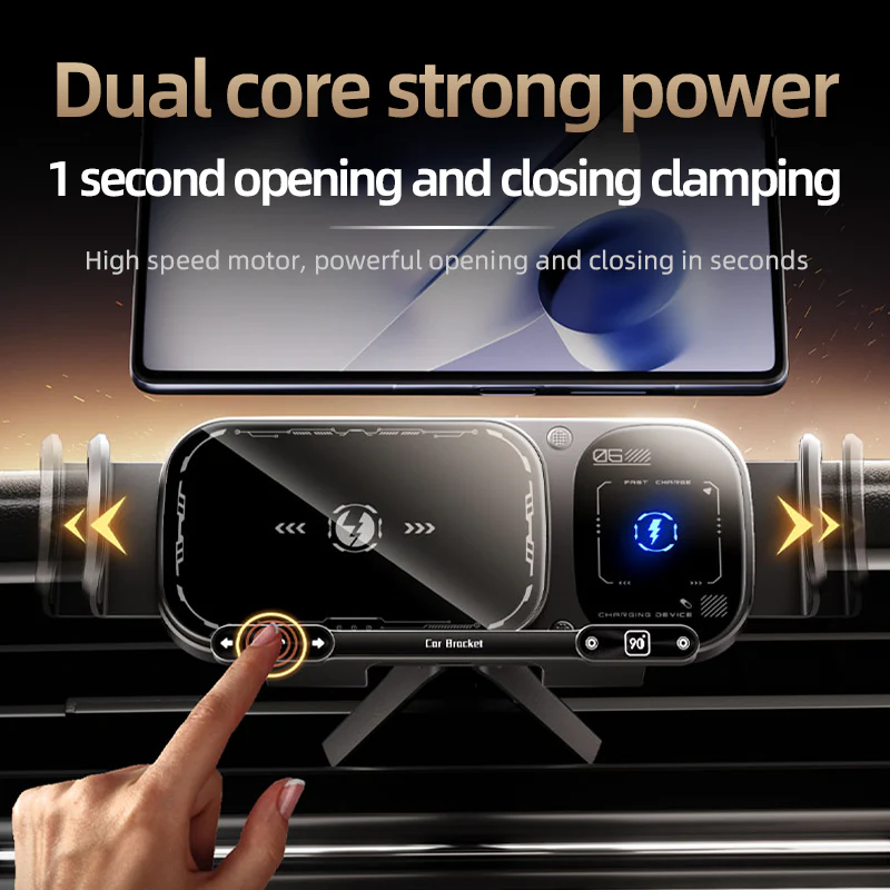 Sakerplus Wireless Charging Rotating Car Mount - Image 6