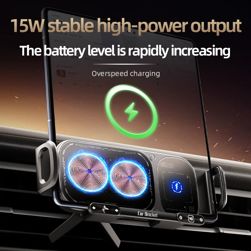Sakerplus Wireless Charging Rotating Car Mount - Image 7
