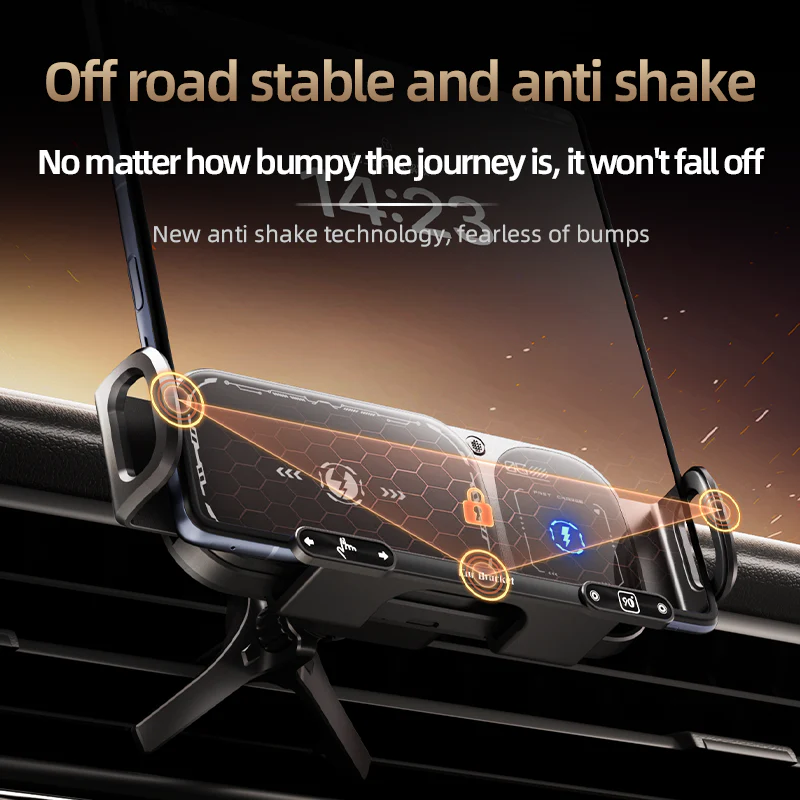 Sakerplus Wireless Charging Rotating Car Mount - Image 8