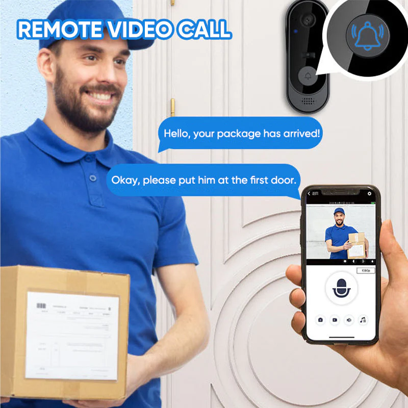 Sakerplus Wireless Video Doorbell Camera with Chime - Image 6