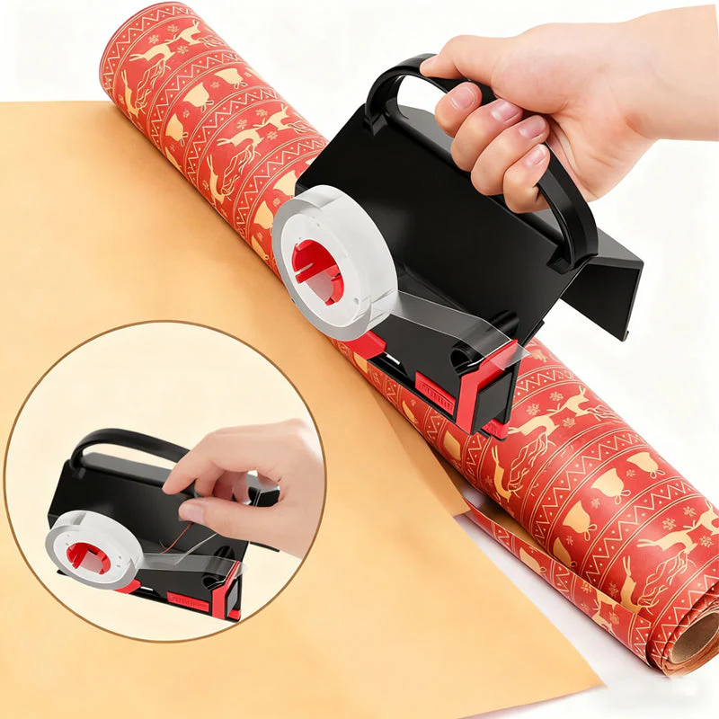 Sakerplus Wrapping Paper Cutter And Dispenser Set - Image 2