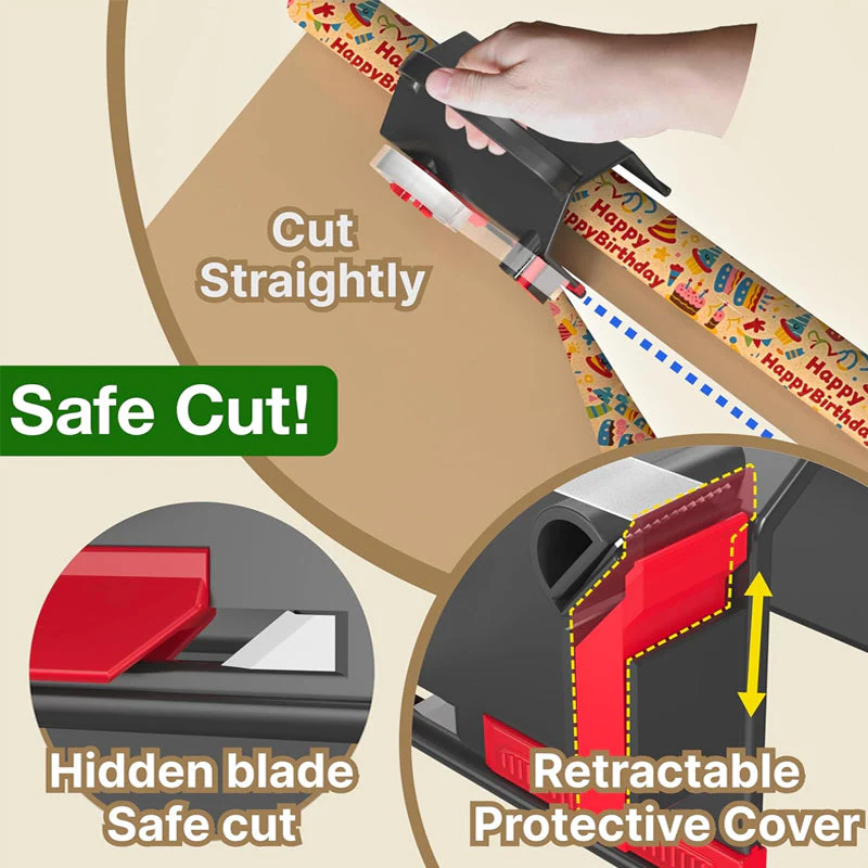 Sakerplus Wrapping Paper Cutter And Dispenser Set - Image 4