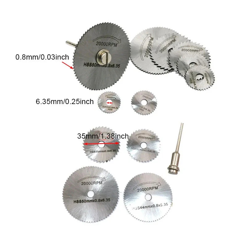 Saker Set of 6 PCS Metal HSS Circular Saw Blade - Image 14