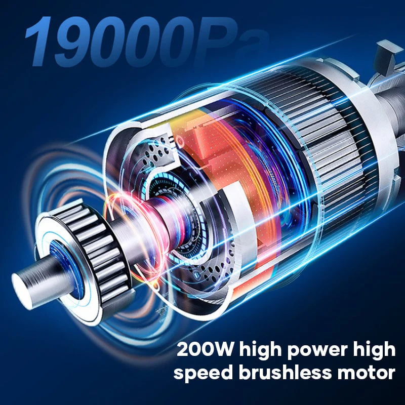 Sakerplus Compact Cordless Car Vacuum Cleaner - Image 8